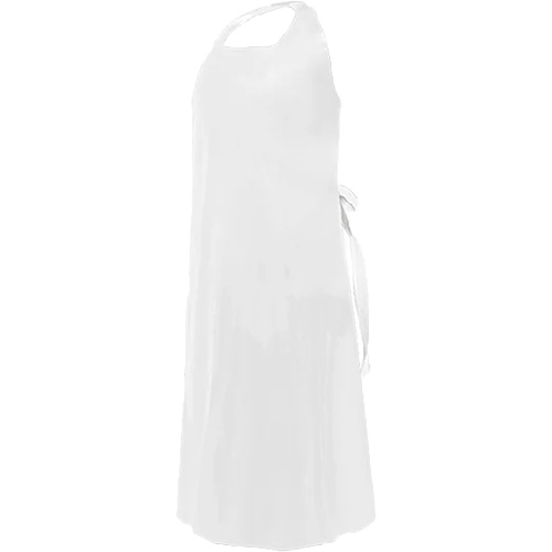 Tablier CoverMe avec encolure d&eacute;coup&eacute;e, Polyur&eacute;thane, 45" lo x 35" la, Blanc Mukwa Safety Services