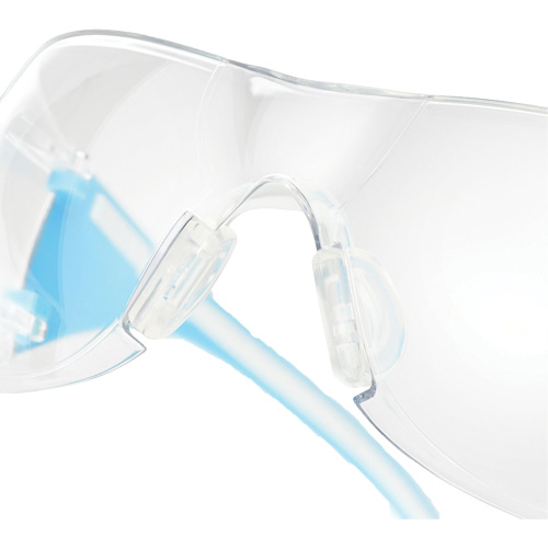 Adapt Lite Blue/White Safety Glasses, Clear Lens, Anti-Fog/Anti-Scratch, ANSI Z87+/Meets/Exceeds CSA Z94.3 Mukwa Safety Services