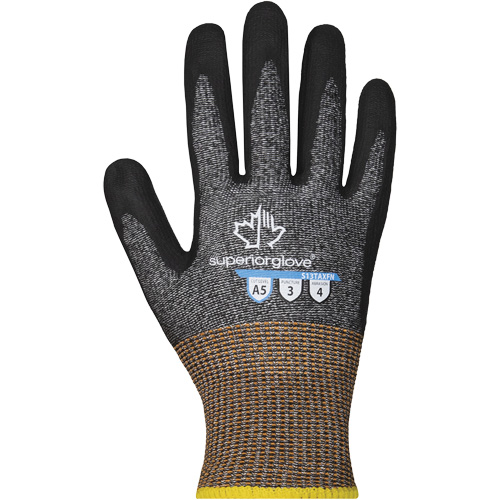 Gants minces r&eacute;sistants &agrave; la coupe PRO S13TAXFN, Taille 10, Calibre 13, Rev&ecirc;tement Mousse de nitrile, Enveloppe en TenActiv, ASTM ANSI niveau A5 Mukwa Safety Services