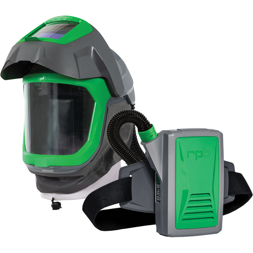 Masque de respirateur Z-Link avec joint de visage, visi&egrave;re & montage &agrave; ceinture, Respirateur &agrave; masque/Masque de soudage, Pile Lithium-ion Mukwa Safety Services