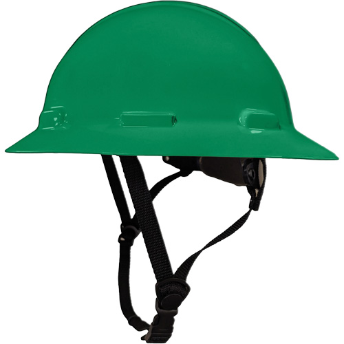 LIDGUARD&reg; Full Brim Hardhat with Chinstrap, Meets CSA Type 1, Ratchet Suspension, Vented Mukwa Safety Services