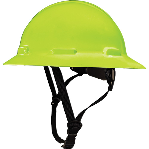 LIDGUARD&reg; Full Brim Hardhat with Chinstrap, Meets CSA Type 1, Ratchet Suspension, Vented Mukwa Safety Services