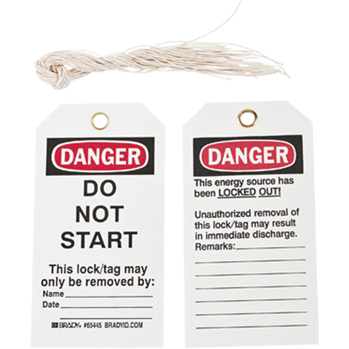 &eacute;tiquettes de verrouillage, Plastique, 3" la x 5-3/4" h, Anglais Mukwa Safety Services
