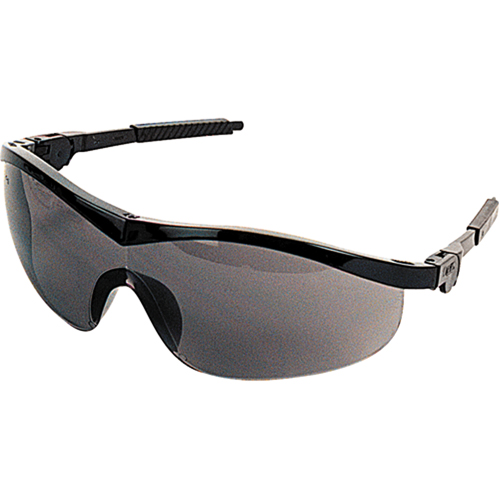 Lunettes de s&eacute;curit&eacute; Storm, Lentille Grise/fum&eacute;e, Anti-&eacute;gratignures, ANSI Z87+ Mukwa Safety Services