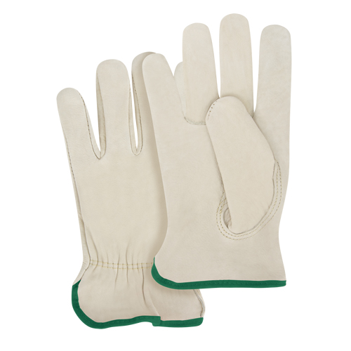 Gants pour conducteurs &agrave; ajustement serr&eacute;, Moyen, Paume en Cuir fleur de vache Mukwa Safety Services
