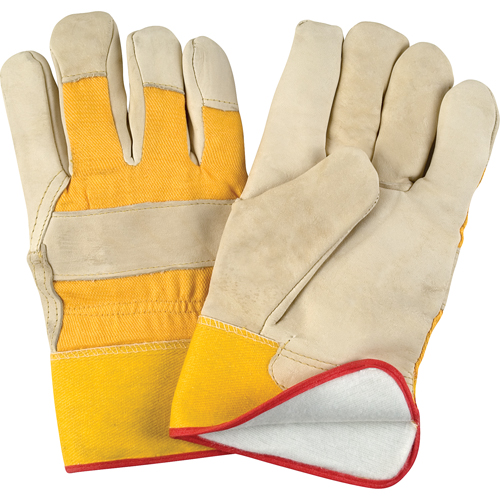 Gant pour ajusteur doubl&eacute;s pour l'hiver r&eacute;sistant &agrave; l'abrasion, T-Grand, Paume en Cuir fleur de vache, Doublure en Molleton de mousse Mukwa Safety Services