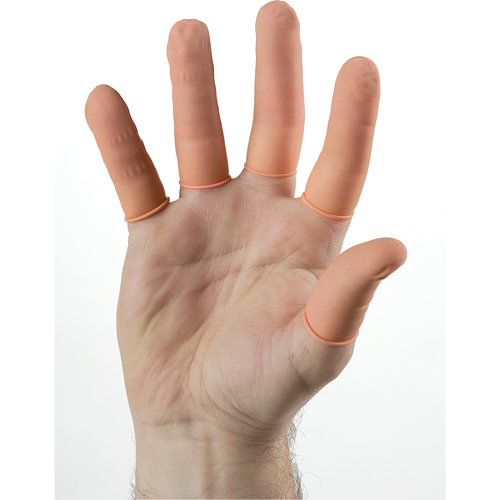 Doigtiers antistatiques en latex pour salles propres QRP Mukwa Safety Services