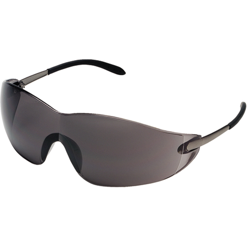 Blackjack&reg; Safety Glasses, Grey/Smoke Lens, Anti-Scratch, ANSI Z87+/Meets/Exceeds CSA Z94.3 Mukwa Safety Services