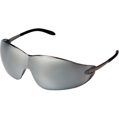 Blackjack&reg; Safety Glasses, Silver/Mirror Lens, Anti-Scratch, ANSI Z87+/Meets/Exceeds CSA Z94.3 Mukwa Safety Services