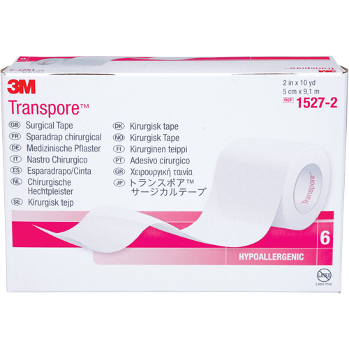 Transpore Surgical Tape, Class 1, 30' L x 2" W Mukwa Safety Services