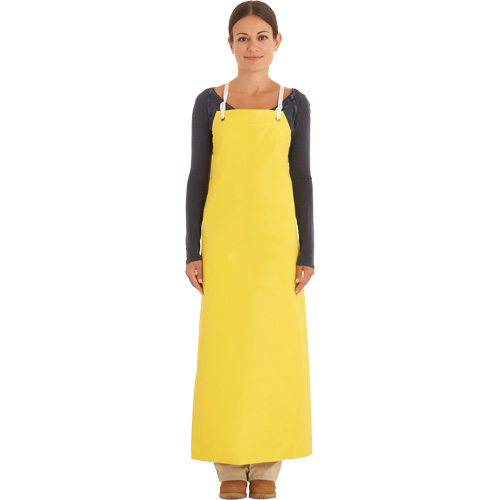 Reinforced Heavy-Duty Apron, Neoprene, 45" L x 35" W, Yellow Mukwa Safety Services
