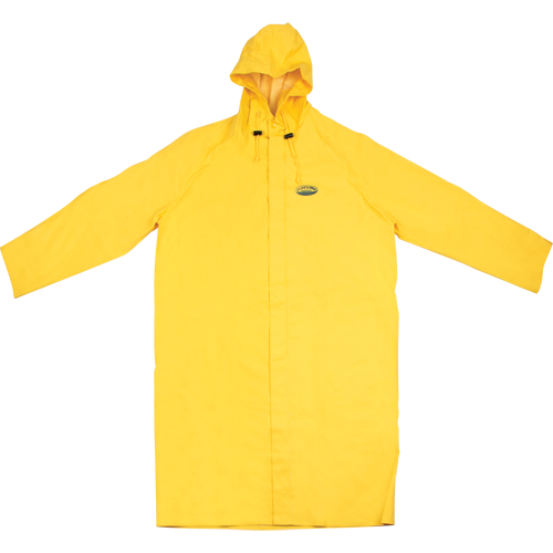 V&ecirc;tement imperm&eacute;able Hurricane ignifuge et r&eacute;sistans &agrave; l'huile, manteau de 48', 3T-Grand, Jaune Mukwa Safety Services