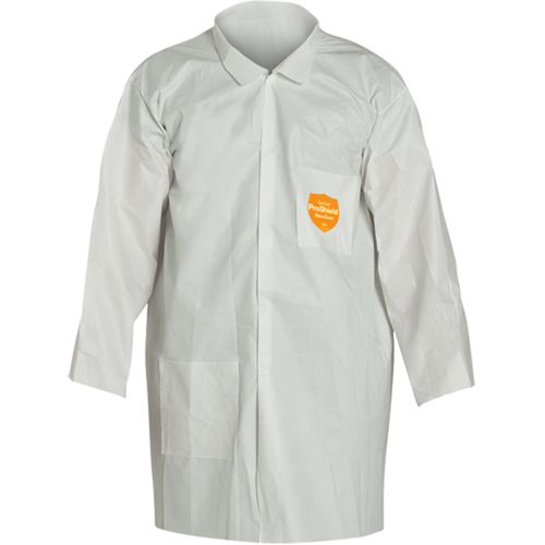 Sarrau de laboratoire ProShield 60, Microporeux/Polypropyl&egrave;ne, Blanc, Moyen Mukwa Safety Services