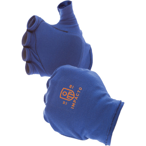 Anti-Impact Fingerless Right-Hand Glove Liner, 6/X-Small, Synthetic Palm, Slip-On Cuff Mukwa Safety Services