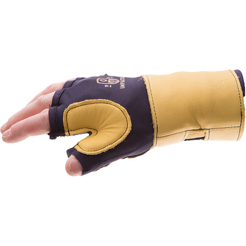 Gants de protection sup&eacute;rieure contre les impacts & les microtraumarismes r&eacute;p&eacute;t&eacute;s, main gauche, Taille T-petit, Paume Cuir fleur Mukwa Safety Services