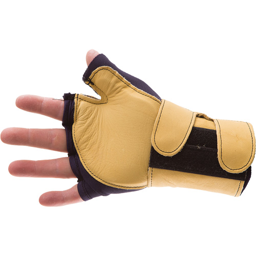 Gants de protection sup&eacute;rieure contre les impacts & les microtraumarismes r&eacute;p&eacute;t&eacute;s, main gauche, Taille T-petit, Paume Cuir fleur Mukwa Safety Services