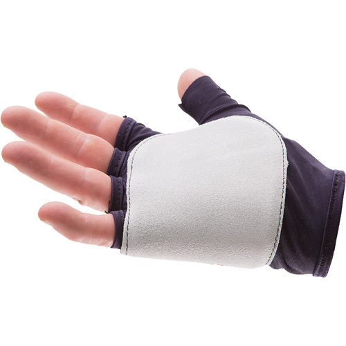 Palm/Side Fingerless Protection Gloves - Left, X-Small, Suede Palm, Slip-On Cuff Mukwa Safety Services
