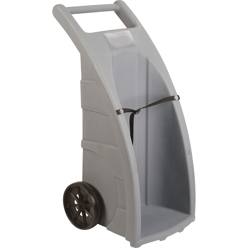 Cylinder Cart, Rubber Wheels, 23" W x 24" L Base, 500 lbs. Mukwa Safety Services