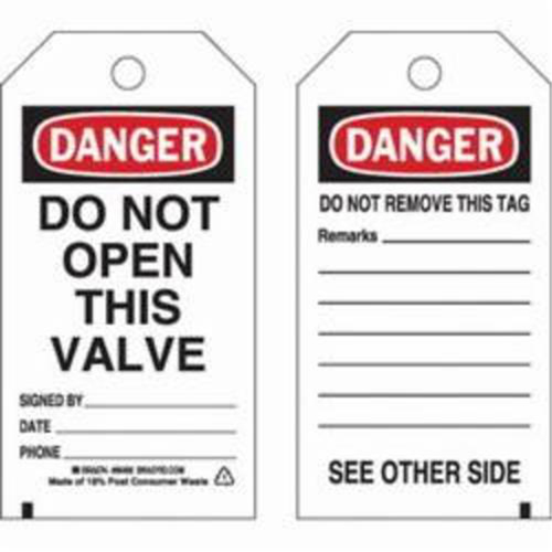 &eacute;tiquettes de s&eacute;curit&eacute; auto-plastifiantes, Polyester, 3" la x 5-3/4" h, Anglais Mukwa Safety Services