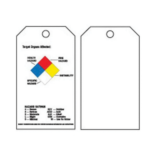 &eacute;tiquettes du droit &agrave; l'information, Polyester, 3" la x 5-3/4" h, Anglais Mukwa Safety Services