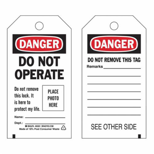&eacute;tiquettes  Do Not Operate  autoplastifiantes, Polyester, 3" la x 5-3/4" h, Anglais Mukwa Safety Services