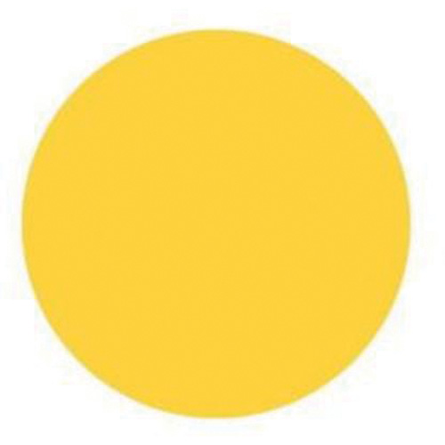 Round Write-On Labels, Circle, 1.5" L x 1.5" W, Yellow Mukwa Safety Services