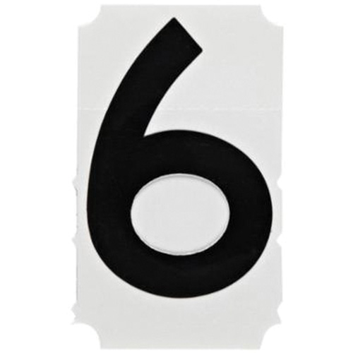 &eacute;tiquettes de lettres et chiffres gothiques individuels Quick-Align, 6, 4" h, Noir Mukwa Safety Services
