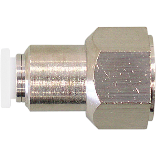 Topfit Female Threaded Straight Connector Fitting, 1/2" Dia, Polymer Mukwa Safety Services