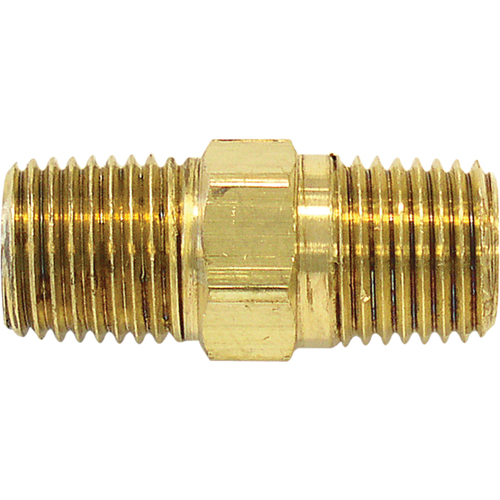Male Hex Nipple, Brass Mukwa Safety Services