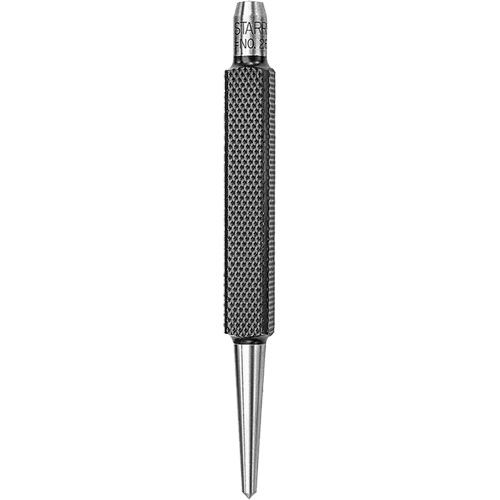 Centre Punch with Square Shank, 1/8" Dia., 3/8" Stock Size, 4" L Mukwa Safety Services