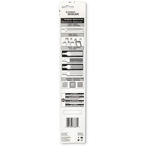Lime d'affûtage, Plat, 8", Simple/double Mukwa Safety Services