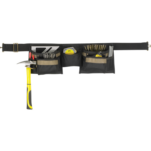 Ceinture &agrave; outils combin&eacute;e de luxe, Polyester, Noir Mukwa Safety Services