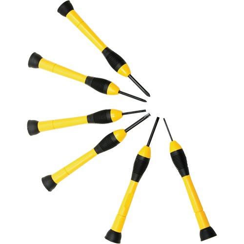 Jeu de tournevis de pr&eacute;cision, 6 mcx Mukwa Safety Services