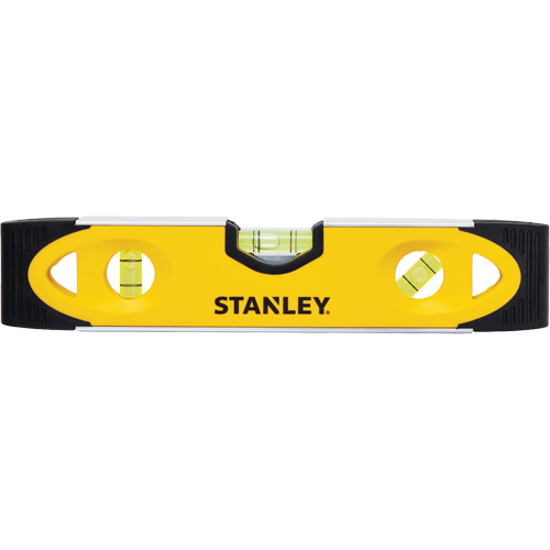 Shock-Resistant Torpedo Level, 9" L, Aluminum, 3 Vials, Magnetic Mukwa Safety Services