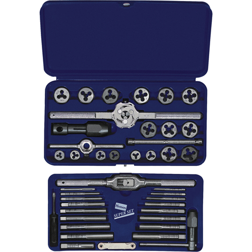 Hanson&reg; Metric Tap & Hex Die Set, 25 Pieces Mukwa Safety Services
