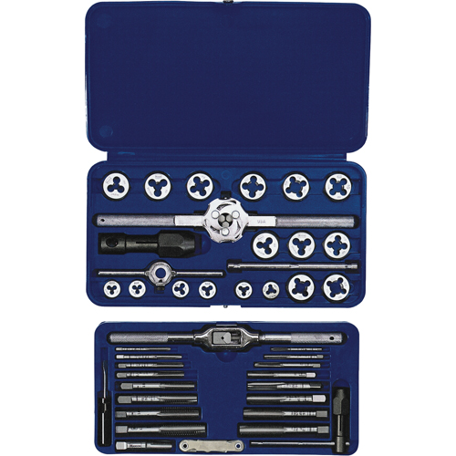 Hanson&reg; Fractional Tap & Hex Die Set, 41 Pieces Mukwa Safety Services