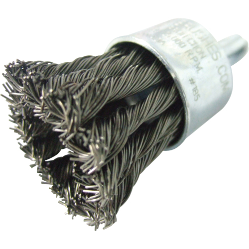 Brosses mont&eacute;es &agrave; fils nou&eacute;s, 1" dia., dia. Des fils 0,020", Tige 1/4" Mukwa Safety Services