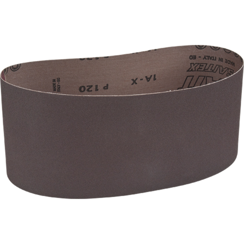 Portable Abrasive Belt, 4" W x 24" L, Aluminum Oxide, 120 Grit Mukwa Safety Services