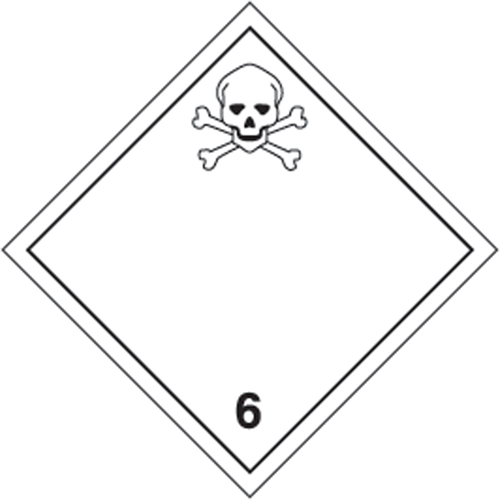 &eacute;tiquettes d'exp&eacute;dition TMD, Classe 6,1, Substances toxiques, Papier Mukwa Safety Services