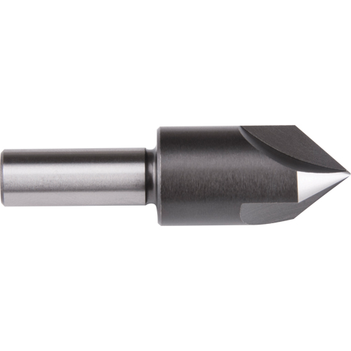 Straight Shank Countersink, 3/8", High Speed Steel, 60° Angle, 3 Flutes Mukwa Safety Services
