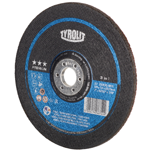 Grinding Wheel, 7" x 9/32", 7/8" Arbor, Type 27 Mukwa Safety Services