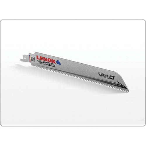 Lazer CT Reciprocating Saw Blade, Carbide, 8 TPI, 9" L x 1" W Mukwa Safety Services