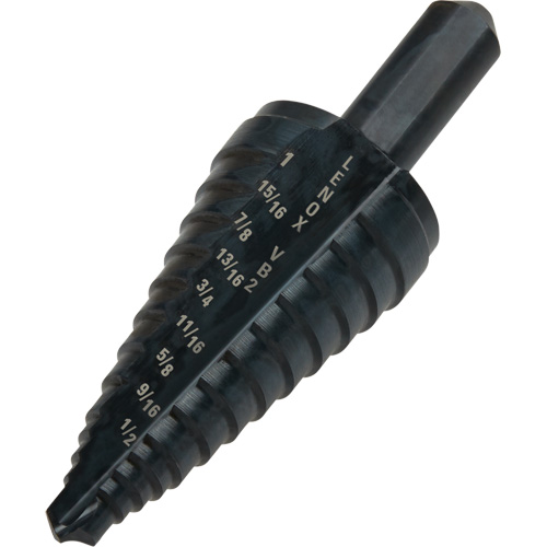 Foret &eacute;tag&eacute; no 2, 1/8" - 1", Incr&eacute;ments de 1/16", Acier rapide Mukwa Safety Services