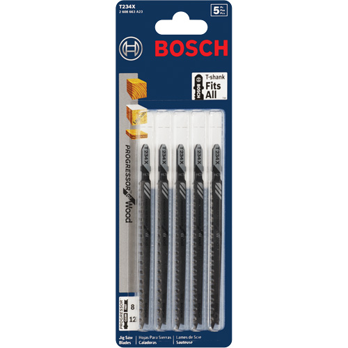 Lame de scie sauteuse, Acier &agrave; haute teneur en carbone, Tige en T, 4-5/8" lo, 8-12 dents par pouce Mukwa Safety Services