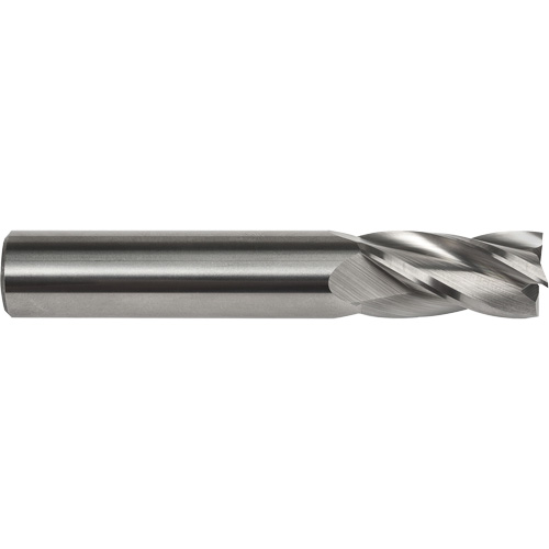 Square End Mill, 3/16" Dia., 2" L, 4 Flutes, 3/16" Shank, Carbide Mukwa Safety Services
