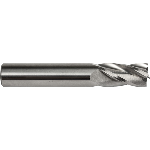 S134 End Mill, 1/8" Dia., 1-1/2" L, 4 Flutes, 1/8" Shank, Carbide Mukwa Safety Services