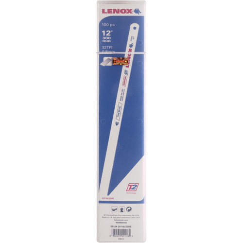 Lames pour scie &agrave; m&eacute;taux, Bim&eacute;tal, 12" lo, 32 dents par pouce Mukwa Safety Services
