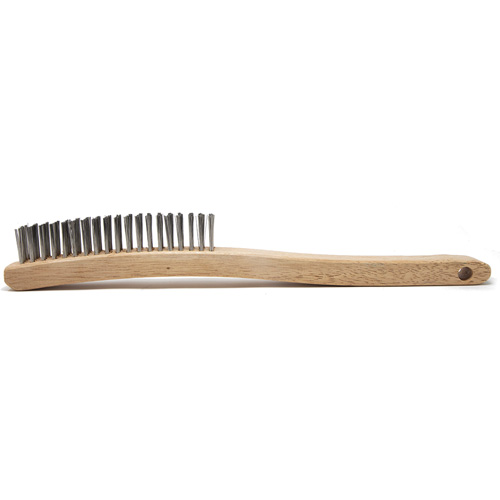 Brosse de nettoyage, Acier inoxydable, 4 x 19 rangs de fils, Longueur 13-11/16" Mukwa Safety Services