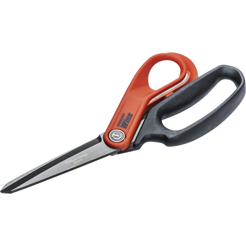 Heavy-Duty Titanium Coated Tradesman Shears, 10", Rings Handle Mukwa Safety Services