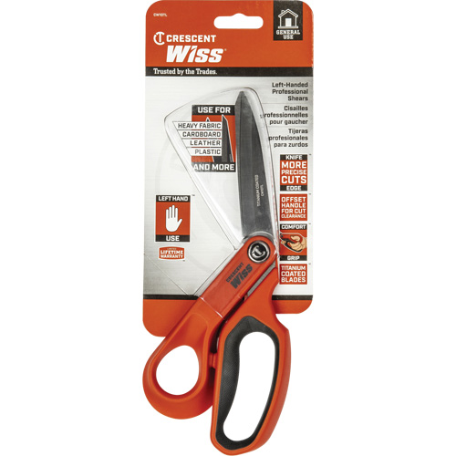 Tradesman Shears, 10", Rings Handle Mukwa Safety Services